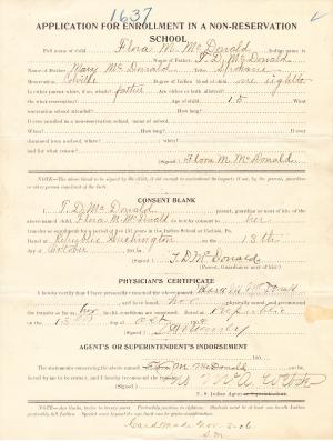 Flora McDonald Student File Flora McDonald Student File