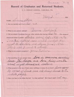 Simon Skye Student File