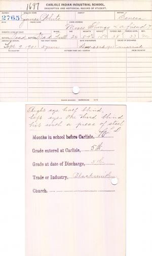 James White Student File James White Student File