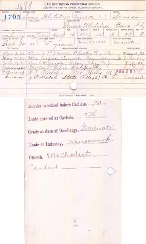 Susie Whitetree Student File Susie Whitetree Student File
