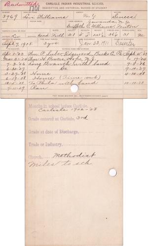 Levi Williams Student File Levi Williams Student File