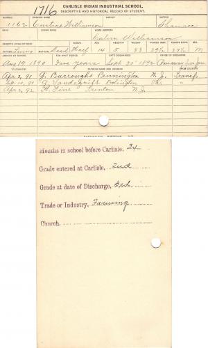 Curtice Williamson Student File Curtice Williamson Student File