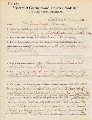 James Pabawenah Student File James Pabawenah Student File