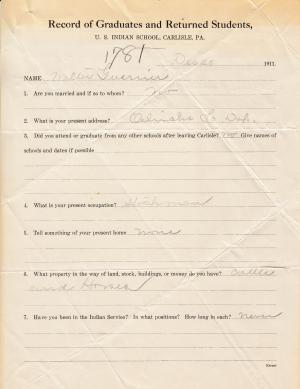 Walter Garrier Student File Walter Garrier Student File