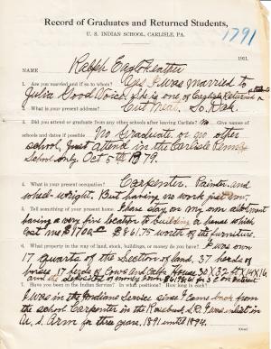 Ralph Iron Eagle Feather Student File Ralph Iron Eagle Feather Student File