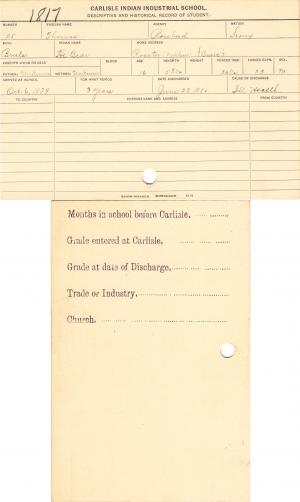 Thomas (He Bear) Student File Thomas (He Bear) Student File