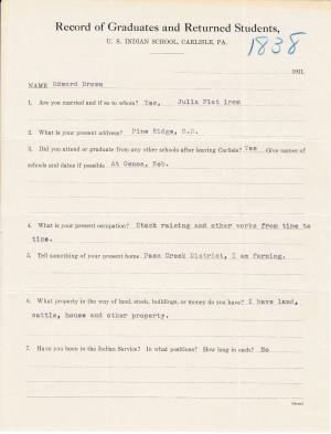 Edward Brown (Eli Minica) Student File Edward Brown (Eli Minica) Student File