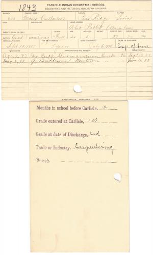 Moses Culbertson Student File Moses Culbertson Student File