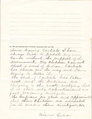 Nicholas Ruleau Student File