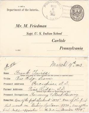 Frank Twiss Student File 
