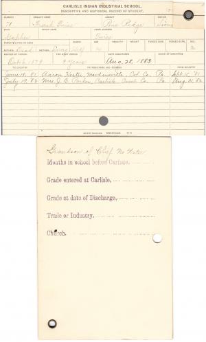 Frank Twiss Student File Frank Twiss Student File