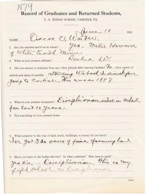 Oscar Warden Student File Oscar Warden Student File