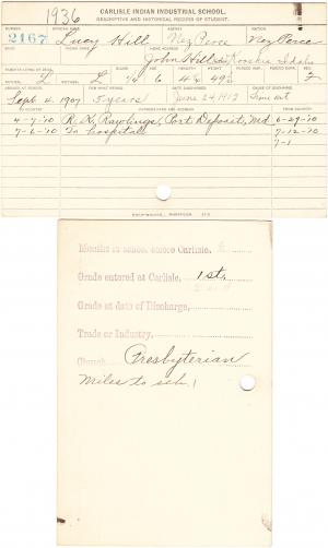 Lucy Hill Student File 
