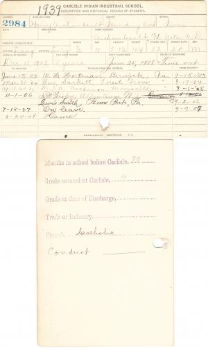 Harry Archambault Student File Harry Archambault Student File