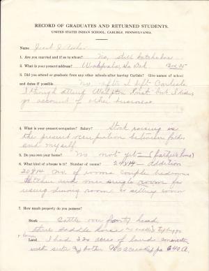 Jacob J. Asher Student File 