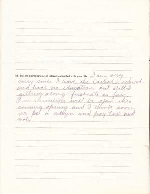 Wallace Brings the Horse Student File 