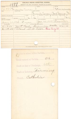 Frank Le Roy Student File Frank Le Roy Student File