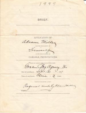 Abraham Miller Student File 