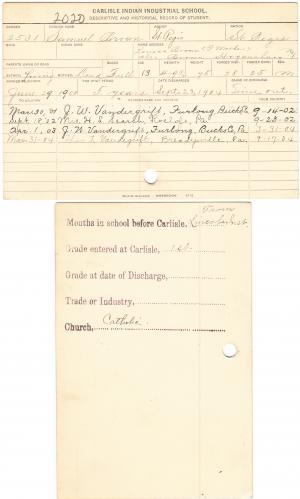 Samuel Brown Student File Samuel Brown Student File