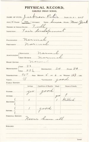 Peter Jackson Student File Peter Jackson Student File