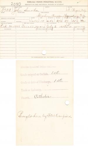 John Smoke Student File John Smoke Student File