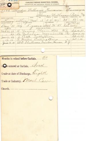 Theodore Williams Student File