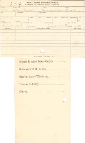 Albert Barnett Student File Albert Barnett Student File