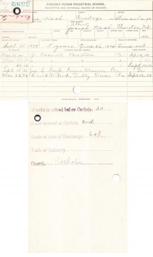 Lewis Nash Student File Lewis Nash Student File