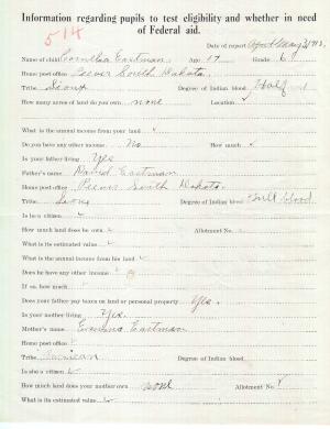 Cornelia Belle Eastman Student File Cornelia Belle Eastman Student File