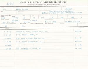 Marie McCloud Student File