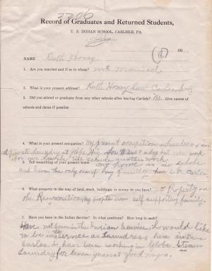 Ruth Nautasnaggie (Zah-hah) Student File Ruth Nautasnaggie (Zah-hah) Student File