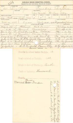 Eva Rogers Student File