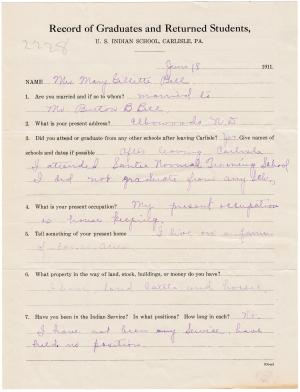 Mary Gillette Student File Mary Gillette Student File