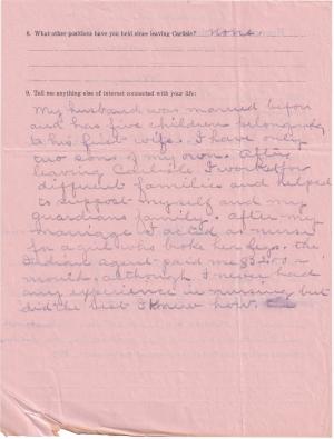 Polly Plenty Fox Student File