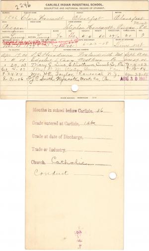 Clara Henault Student File