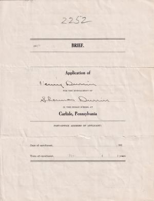 Sherman Durrin Student File