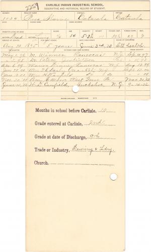 Rosa Harris Student File