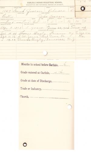 Sara Jackson Student File Sara Jackson Student File