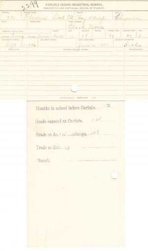 Florence Little Elk Student File Florence Little Elk Student File