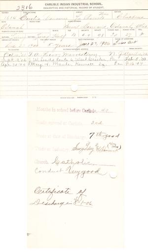Cecelia Denomie Student File Cecelia Denomie Student File
