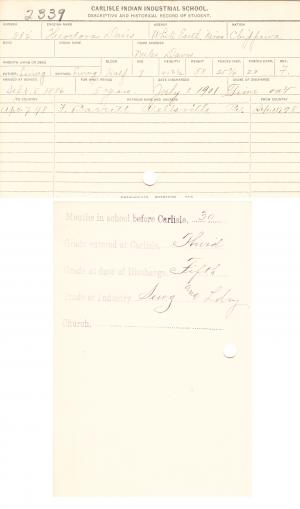 Theodora Davis Student File