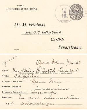 Daisy McIntosh Student File