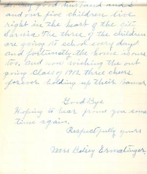 Betsey Collins Student File