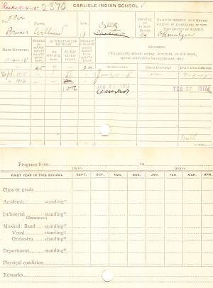 William Bruner Student File William Bruner Student File