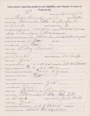 William Bruner Student File William Bruner Student File