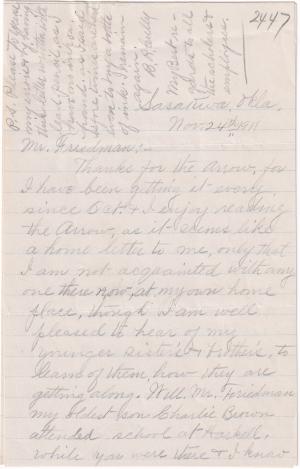 Bessie West Student File