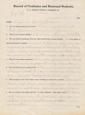 Virginia Gaddy Student File Virginia Gaddy Student File