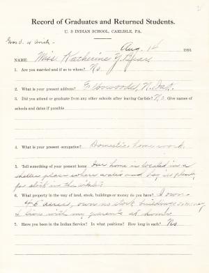 Catherine Youngbear Student File Catherine Youngbear Student File