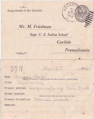 Maggie Cook Student File 