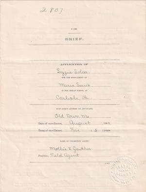 Marie G. Lewis Student File Marie G. Lewis Student File